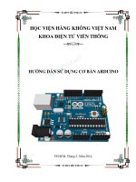 Hướng dẫn sử dụng Arduino Căn bản
