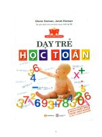 Dạy trẻ học toán Phương pháp Glemn Doman