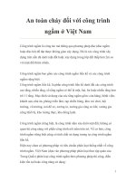 GIáo trình An toàn cháy đối với công trình ngầm ở Việt Nam