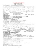 Bài tập Trắc nghiệm anh văn tổng hợp