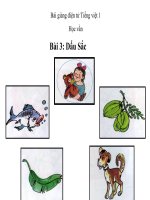 Bài giảng Tiếng Việt 1 bài 3 Dấu sắc  be bé