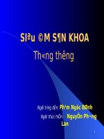 Siêu âm sản khoa thông thường, người hướng dẫn Phạm Ngọc Bỉnh