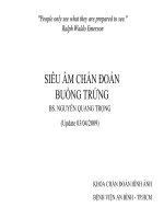 Tài liệu siêu âm chẩn đoán buồng trứng, BS. Nguyễn Quang Trọng, khoa chẩn đoán hìn ảnh bệnh viện An Bình TPHCM