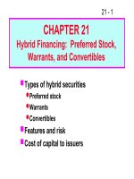 FM11 Ch 21 Hybrid Financing_Preferred Stock,Warrants, and Convertibles