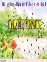 Bài giảng Tiếng Việt 1 bài 56 Vần UÔNG ƯƠNG