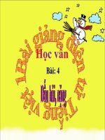 Bài giảng Tiếng Việt 1 bài 4 Dấu hỏi. Dấu nặng