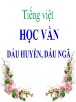 Bài giảng Tiếng Việt 1 bài 5 Dấu huyền. Dấu ngã