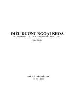 tài liệu điều dưỡng ngoại khoa, đào tạo trung cấp điều dưỡng đa khoa, NXB giáo dục, chủ biên ThS.Trần Việt Tiến