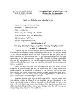 Báo cáo sáng kiến Vận dụng đổi mới phương pháp dạy Văn ở trường Trung học cơ sở