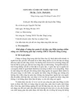 Báo cáo sáng kiến Giải pháp về năng lực quản lý chỉ đạo của Hiệu trưởng nhằm nâng cao chất lượng giáo dục trường THCS Thị trấn Tằng Loỏng