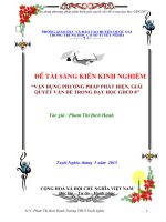 Báo cáo sáng kiến VẬN DỤNG PHƯƠNG PHÁP PHÁT HIỆN, GIẢI QUYẾT VẤN ĐỀ TRONG DẠY HỌC GIÁO DỤC CÔNG DÂN LỚP 8