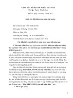 Báo cáo sáng kiến Nâng cao hiệu quả giảng dạy loại toán “Tìm giá trị lớn nhất hoặc giá trị nhỏ nhất của biếu thức ” trong BDHSG toán 8; 9.