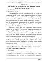 Chuyên đề Một số phương pháp giúp học sinh lớp 6 học tốt các phép tính trong số nguyên