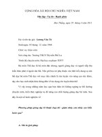 Báo cáo sáng kiến Phương pháp giảng dạy kĩ thuật chạy đà - giậm nhảy của nhảy cao kiểu bước qua