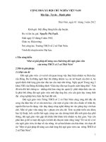 Báo cáo sáng kiến Một số giải pháp để nâng cao chất lượng đội ngũ giáo viên của trường THCS số 2 xã Thái Niên