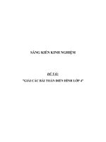 SKKN Giải các bài toán điển hình lớp 4