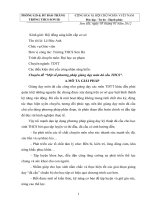 Báo cáo sáng kiến Một số phương pháp giảng dạy môn đá cầu THCS