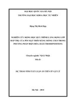 tóm tắt luận án tiến sĩ Nghiên cứu động học quá trình lắng đọng lớp hấp thụ của pin mặt trời màng mỏng CIGS trong phương pháp điện hóa