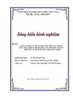 SÁNG KIẾN KINH NGHIỆM TĂNG CƯỜNG SỬ DỤNG HỘP THƯ ĐIỆN TỬ TRONG VIỆC THỰC HIỆN CHẾ ĐỘ BÁO CÁO THƯỜNG XUYÊN ĐỊNH KỲ VỀ UBND HUYỆN THEO QUY ĐỊNH.