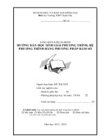 skkn hướng dẫn học sinh giải phương trình, hệ phương trình bằng phương pháp hàm số thpt xuan tho