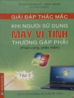 Giải đáp thắc mắc khi người sử dụng máy vi tính thường gặp phải (Phần cứng - Phần mềm ). Tập 2 Bách khoa toàn thư