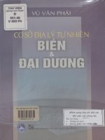 Cơ sở địa lý tự nhiên biển và đại dương