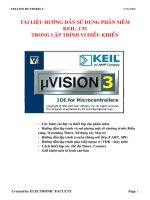TÀI LIỆU HƯỚNG DẪN SỬ DỤNG PHẦN MỀM  KEIL C51  TRONG LẬP TRÌNH VI ĐIỀU KHIỂN