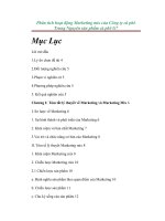 Phân tích hoạt động Marketing mix của Công ty cà phê Trung Nguyên sản phẩm cà phê G7