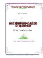 Một số biện pháp nâng cao chất lượng dạy học 2 buổingày ở bậc Tiểu học