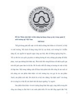 Nhãn sinh thái và khả năng áp dụng công cụ này trong quản lý môi trường tại Việt Nam