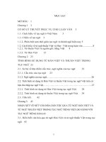 TÓM TẮT LUẬN VĂN THẠC SĨ TÌM HIỂU VIỆC SỬ DỤNG TỪ THUẦN VIỆT VÀ HÁN VIỆT TRONG TỤC NGỮ VIỆT NAM