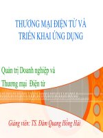 Quản trị Doanh nghiệp và Thương mại  Điện tử