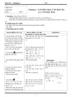 Giáo án đại số 9 chương 1