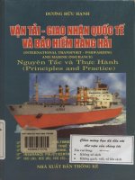 Vận tải - Giao nhận quốc tế và bảo hiểm hàng hải - Nguyên tắc và thực hành