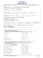 Luyện thi đại học chuyên đề phương trình mũ