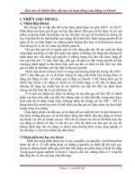 báo cáo về nhiên liệu, cấu tạo và hoạt động của động cơ diezel