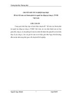 Kế toán các khoản phải trả người lao động tại công ty TNNH