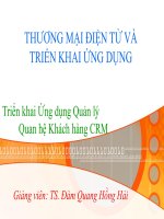 Triển khai Ứng dụng Quản lý Quan hệ Khách hàng CRM