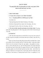 Ứng dụng phần mềm quản lý văn bản điện tử  (Eoffice) trong quản lý hành chính nhà nước