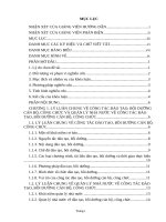 Quản lý nhà nước về đào tạo, bồi dưỡng cán bộ, công chức cấp huyện tại thành phố nha trang, tỉnh khánh hòa