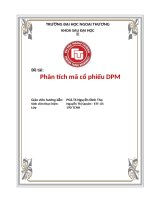 Phân tích mã cổ phiếu DPM