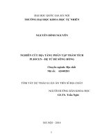 tóm tắt luận án tiến sĩ Nghiên cứu địa tầng phân tập trầm tích Pliocen