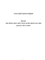 SKKN Hệ thống kiến thức bằng sơ đồ trong dạy học lịch sử lớp 12 THPT