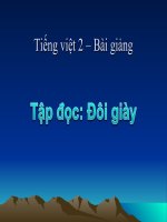 Bài giảng Tiếng Việt 2 tuần 8 bài Tập đọc - Đôi giày