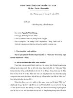 SÁNG KIẾN KINH NGHIỆM Một số giải pháp triển khai thực hiện Đề án “Một cửa” liên thông hiện đại tại huyện Bảo Thắng