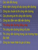 Xây dựng nền đường chương 6