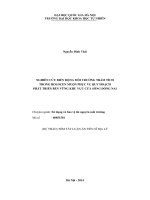 tóm tắt luận án tiến sĩ NGHIÊN CỨU BIẾN ĐỘNG MÔI TRƢỜNG TRẦM TÍCH TRONG HOLOCEN MUỘN PHỤC VỤ QUY HOẠCH PHÁT TRIỂN BỀN VỮNG KHU VỰC CỬA SÔNG ĐỒNG NAI