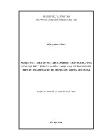 Nghiên cứu chế tạo vật liệu compozit epoxy gia cường bằng sợi thủy tinh có độ bền va đập cao và trong suốt điện từ ứng dụng cho hệ thống bay không người lái
