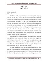 Báo cáo sáng kiến Một số biện pháp giúp học sinh học tốt Tác phẩm trữ tình