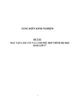 SKKN Dạy tập làm văn tả cảnh phù hợp trình độ học sinh lớp 5